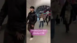 Tottenham Court Road Tube Sation on a Saturday at 7PM