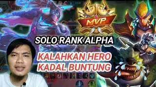 SOLO RANK ALPHA MELAWAN FIGHTER YU ZHONG DAN BARATS | MLBB