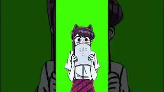 komi-san green screen