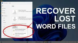 Как восстановить несохраненные/удаленные файлы Word | Легкое восстановление данных [2025]
