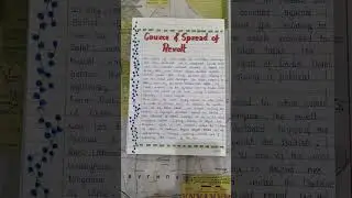 First war of independence 1857 Project file #India #class12 #History