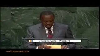 President Uhuru's Maiden Speech at UNGA