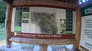 Virtual Forest Trail Run with Music! 4K60 Nashville Percy Warner Park Deep Well Trailhead 10-7-21