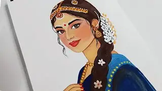 Radha Rani drawing ✨️ | How to draw Radha Rani | step by step tutorial 