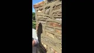 Stone pointing ribbon joint step 2