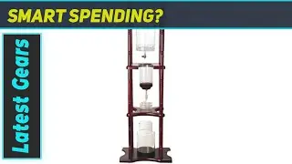Nispira Cold Brew Drip Tower Iced Coffee Maker Glass Wooden Stand 25 Cups Review