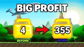 BIG EASY PROFIT METHOD!! GIVE SO MUCH WORLD LOCK!!🤑 | Growtopia profit 2024 | Growtopia