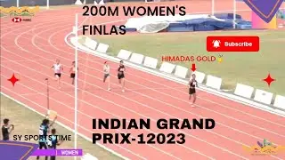 200m women's finals(Himadas 2023 gold🏅) Indian Grand Prix-1 2023 #200m #400m #himadas #goldengirl