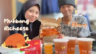 Mukbang Fire Flying Chicken Richeese! | Rin Ruby