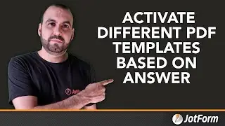 How to activate different PDF templates based on the answer