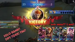 Gameplay Valir SOLO RANK AUTO WIN ft. TOXIC TIM | Mobile Legends Indonesia