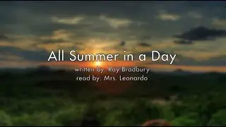 All Summer in a Day Audiobook Read Aloud