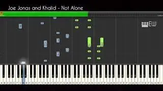 Joe Jonas and Khalid - Not Alone || piano tutorial