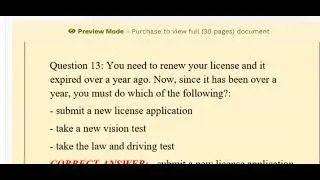 Maryland Driving Improvement Exam With Complete Solutions Already Passed
