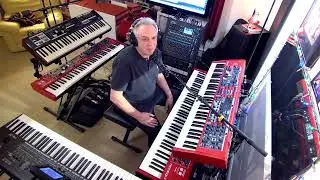 Fast Bossa on Nord Stage 4 over Lester K Rotary pedal.