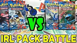 Opening 4 Pokemon X&Y Base Set Booster Packs  VS Brodie Amity TCG (IRL)