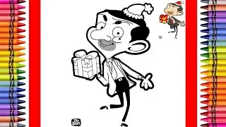 The Coloring Couple Presents: Coloring Mr. Bean | Merry Christmas! | How to Color