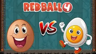 Big Red Ball 4 vs Egg Ball All Level Mixup Stage 45