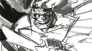 Sketching Warpath from X-Force in Procreate &ndash; Part 1 | Rough Comic Layout