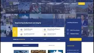 College/University Website Design | Homepage UI/UX
