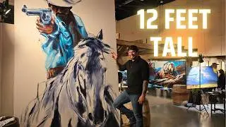 Calgary Stampede 2025 Painting Artist Michael Sydoryk 🇨🇦
