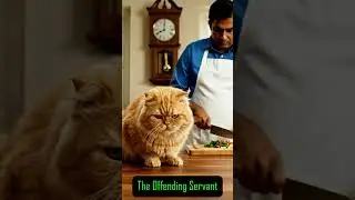 When the Cat Becomes the Boss 😼🍽️ | Feeding Time Drama
