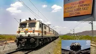 [IRFCA] Chennai Delhi Covid-19 AC Rajdhani Special Express | Dual screen video | 02433