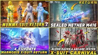 🔴 MUMMY SUIT RETURN | SEALED NETHER M416 RETURN | NEXT X-SUIT CARNIVAL | MARMORIS X-SUIT RETURN 🤩