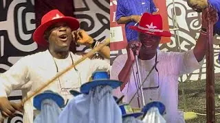 EYO FESTIVAL 2025:WASIU AYINDE SHOW UP HIS EYO DANCING SKILL ON STAGE AT OBA AKEREDOLU PALACE 