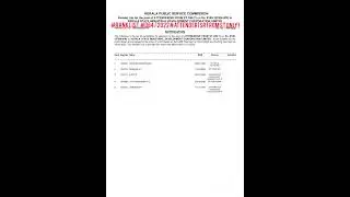 #Rank List  #064/2022# #Attender (SR from ST only)