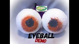 Lush Eyeball Halloween 2018 bath bomb demo & review