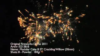 Original Fireworks Demo 2011: Modular Cake B ST Crackling Willow