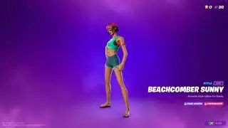 BEACHCOMBER SUNNY Skin Showcase | Fortnite Chapter 2 Season 7