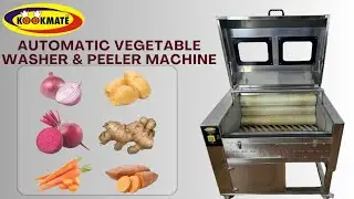 Commercial Beetroot Washing & Peeling Machine | Automatic Bulk Vegetables Brush  Washing & Peeling
