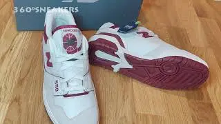 New Balance 550 - Sea Salt Burgundy