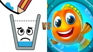 Happy Glass Puzzle VS Save The Fish Teaser Logic Puzzle Merge Double MrrA Games!