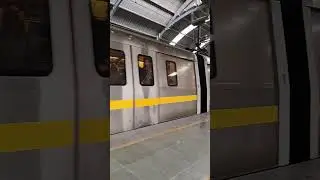 delhi metro chhatarpur station #delhi #delhimetro #chattarpur #yellowline #viralvideo #shortsvideo