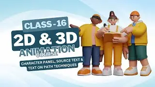Character Panel, Source Text & Text on Path Techniques