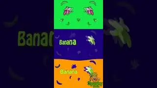 Banana Cartoon Intro Logo Effects with Mirror,Blue,Orange Edits