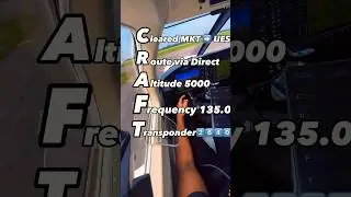 IFR CRAFT Clearance. ATC Tips.                     #atc #aviation #flighttraining #pilot #shorts