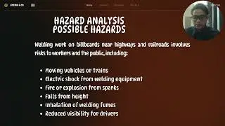 case study report nik nurullah safety in welding (welding billboard along highway or railroads)