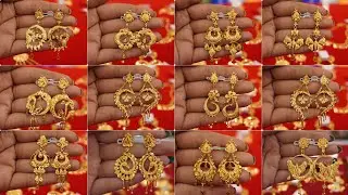 Gold earrings designs for daily use/Gold earrings designs new model 2026/Sonar Kanbala Kaner designs
