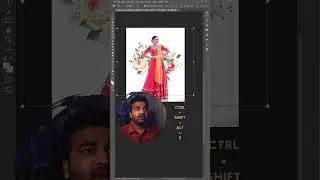 add flower behind subject in photoshop