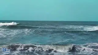 Tranquil beach 12 Hours - Ocean Waves at Night for Deep Sleep Instantly, Relaxation & Stress Relief