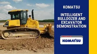 Комацу | интеллектуальный бульдозер и экскаватор | Демонстрация Топкон