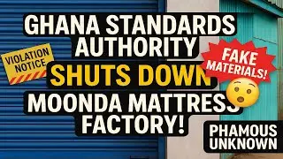 Управление по стандартизации Ганы ЗАКРЫВАЕТ фабрику матрасов Moonda! 😳 | В Афиении обнаружен подд...