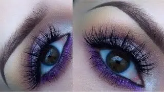 Pop of purple summer tutorial