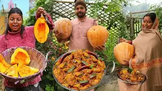 ऐसे बनाओ भंडरे वाली टमाटर कद्दू की सब्जी बिना लहसुन प्याज़ Masaledar Poori Wale Kaddu ki Sabji