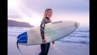 Surfing Widemouth Bay, Cornwall