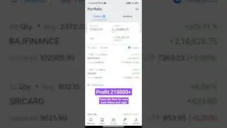 215000++ 🔥🔥 Profit on Live Portfolio 1 | Next 1 Cr Portfolio | #live #shorts #zerodha #ytshorts